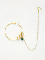 Kundan Nose Ring - Ruby Raang | Grocsy