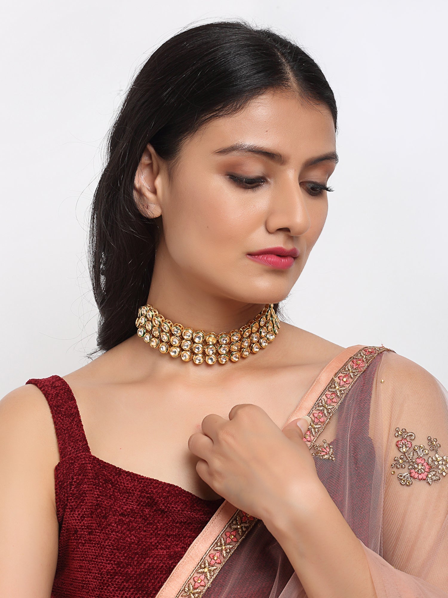 Kundan Choker - Ruby Raang | Grocsy