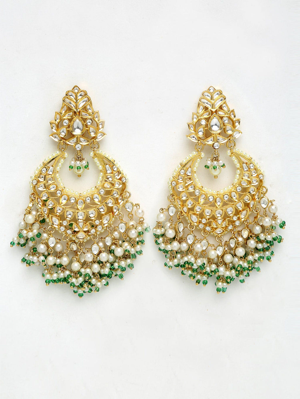 Kundan Stone Earrings - Ruby Raang | Grocsy