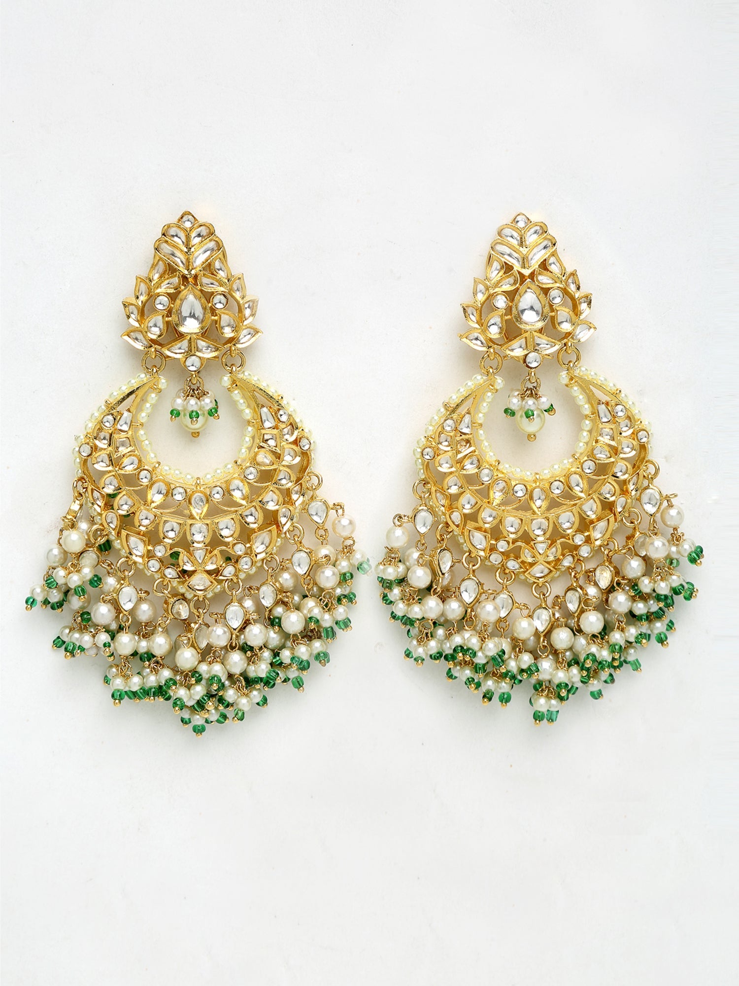 Kundan Stone Earrings - Ruby Raang | Grocsy