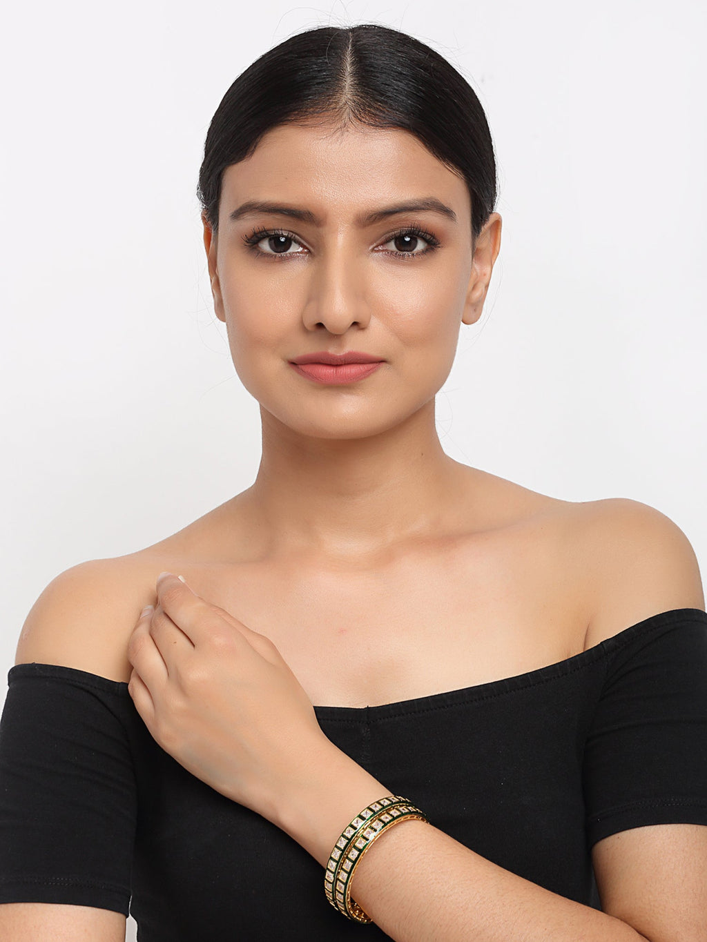 Meenakari Bangles Set Of 2 - Ruby Raang | Grocsy