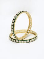 Meenakari Bangles Set Of 2 - Ruby Raang | Grocsy