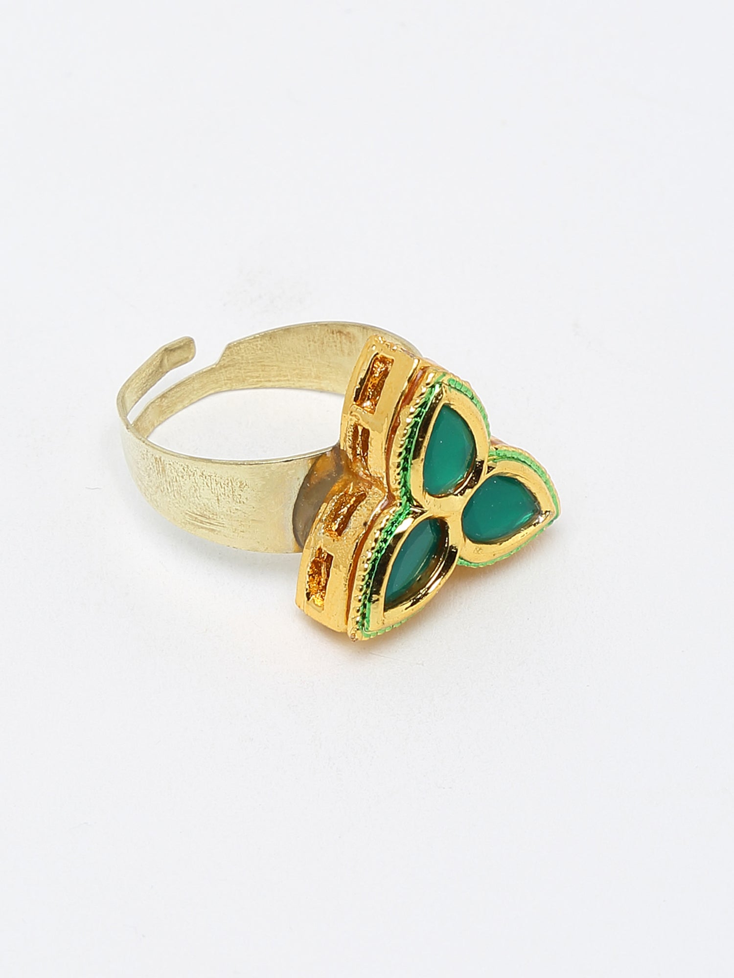 Kundan Ring - Ruby Raang | Grocsy