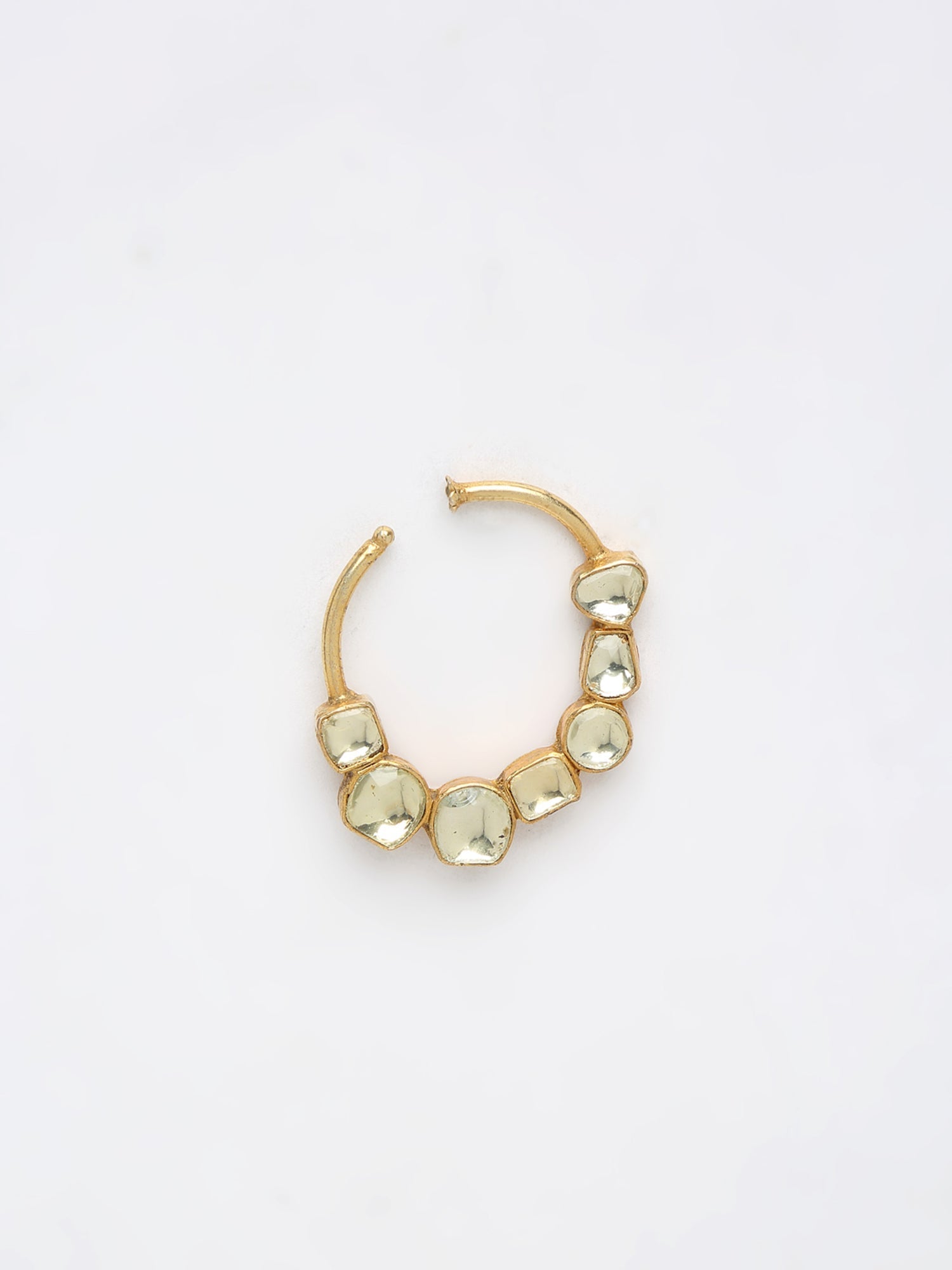 Kundan Nose Ring - Ruby Raang | Grocsy