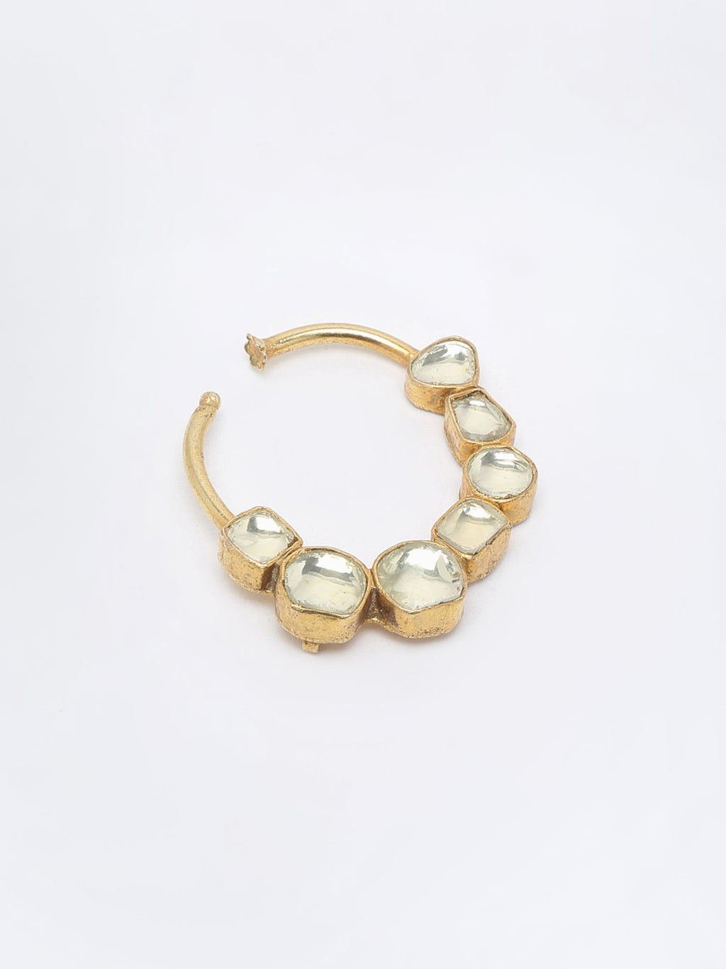 Kundan Nose Ring - Ruby Raang | Grocsy