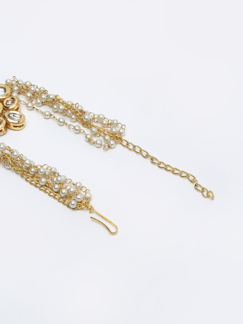Kundan Hand Harness - Ruby Raang | Grocsy