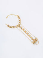 Kundan Hand Harness - Ruby Raang | Grocsy