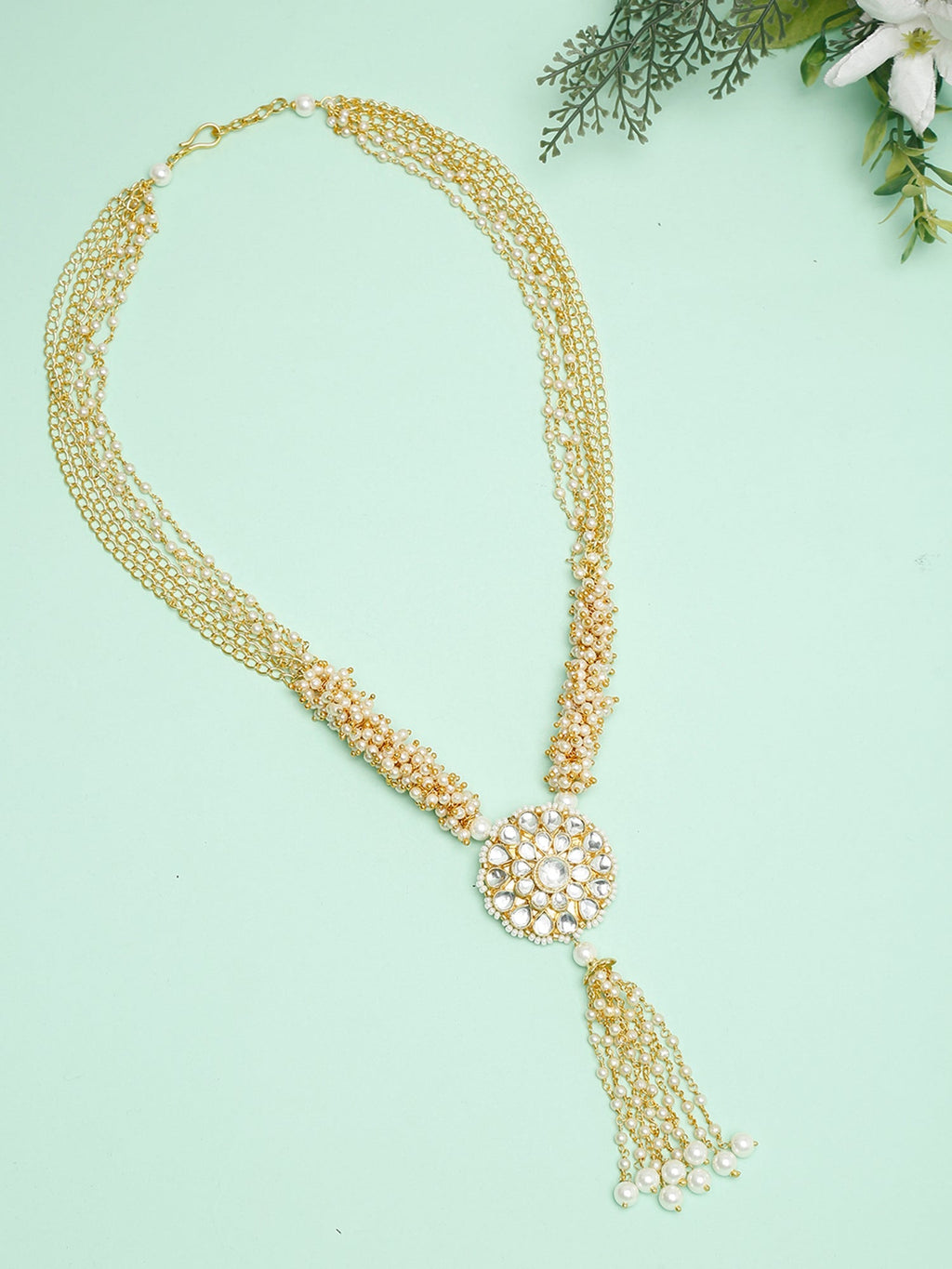 Kundan Neckpiece - Ruby Raang | Grocsy