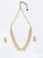 Kundan Neckpiece With Earrings - Ruby Raang | Grocsy