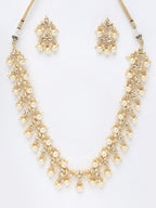 Kundan Neckpiece With Earrings - Ruby Raang | Grocsy