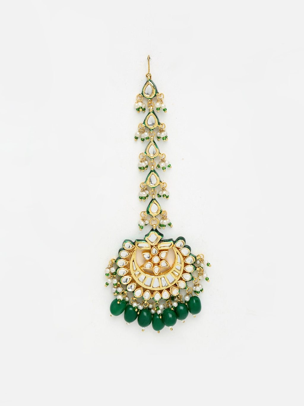 Kundan Maang Tikka - Ruby Raang | Grocsy