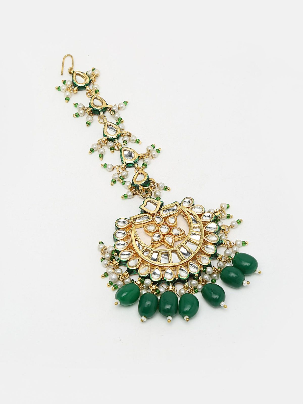 Kundan Maang Tikka - Ruby Raang | Grocsy