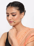 Kundan Nose Ring - Ruby Raang | Grocsy