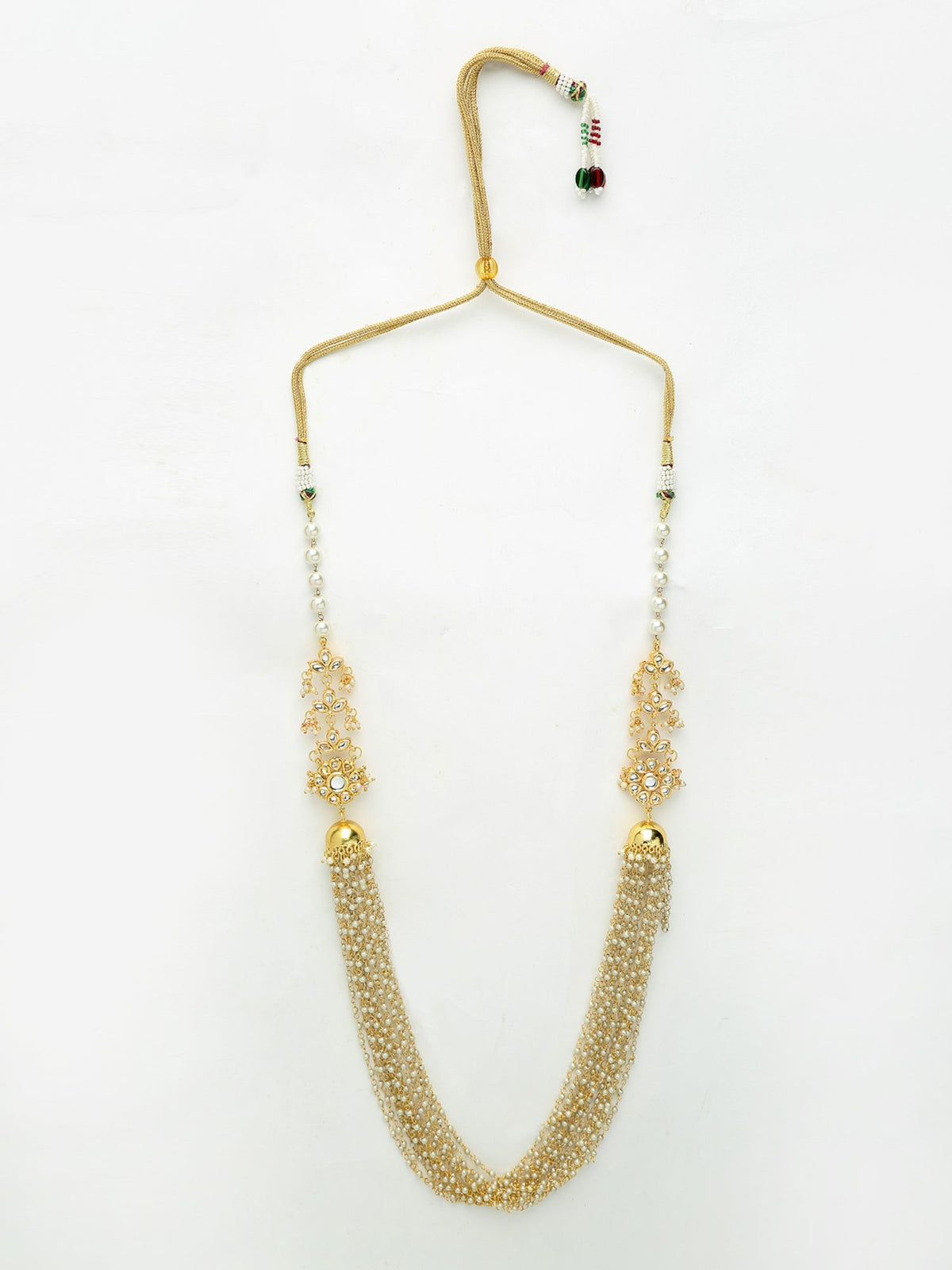 Pearl Jhumki Necklace - Ruby Raang | Grocsy