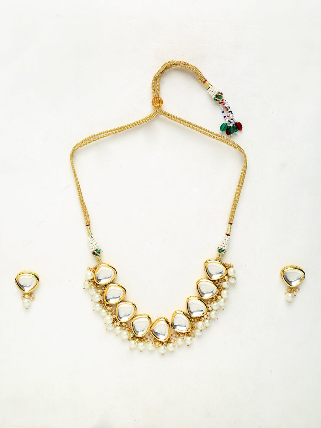 Kundan Choker With Studs - Ruby Raang | Grocsy