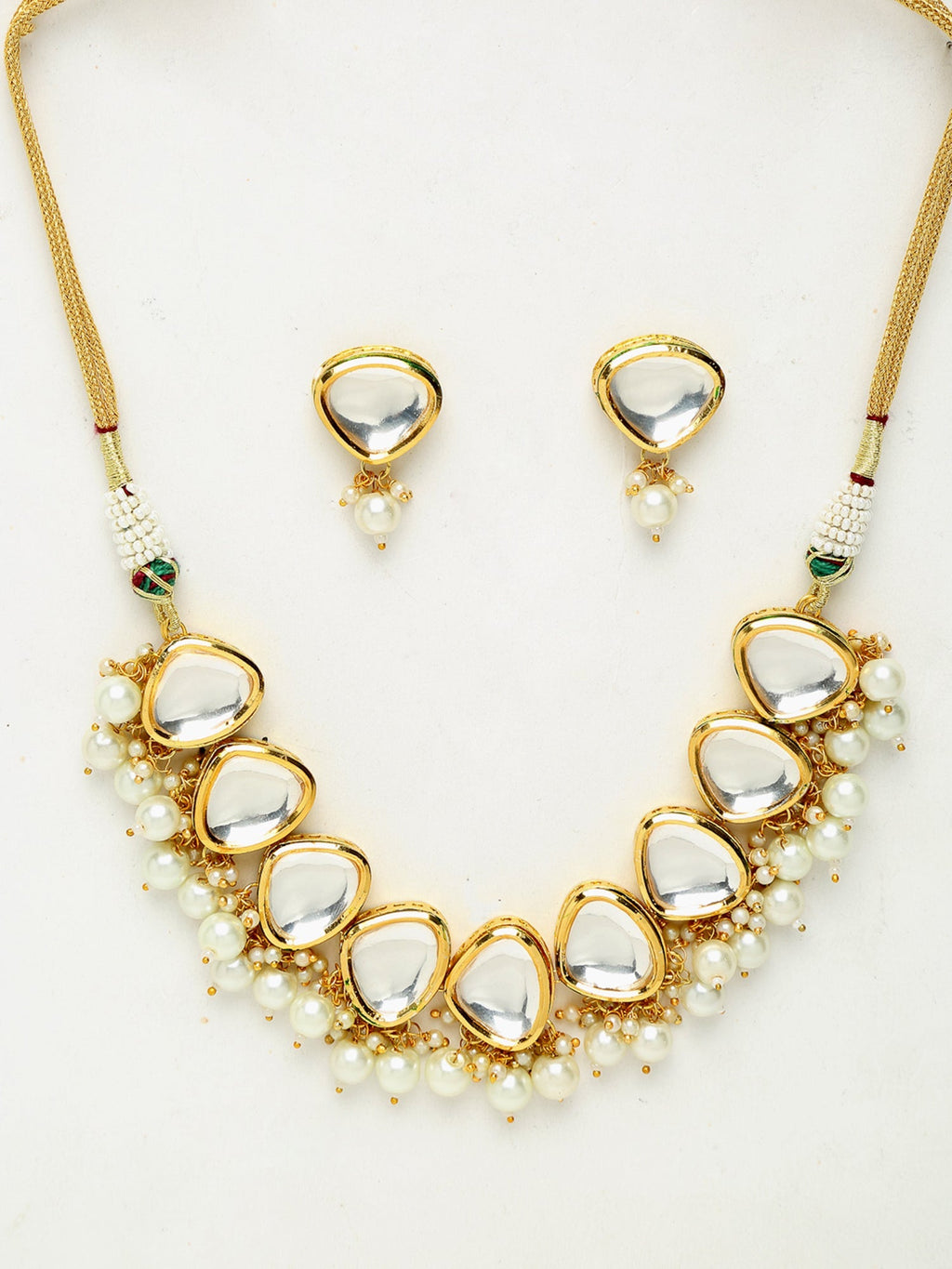Kundan Choker With Studs - Ruby Raang | Grocsy