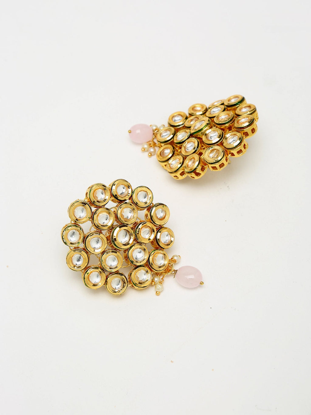 Kundan Neckpiece With Earrings - Ruby Raang | Grocsy