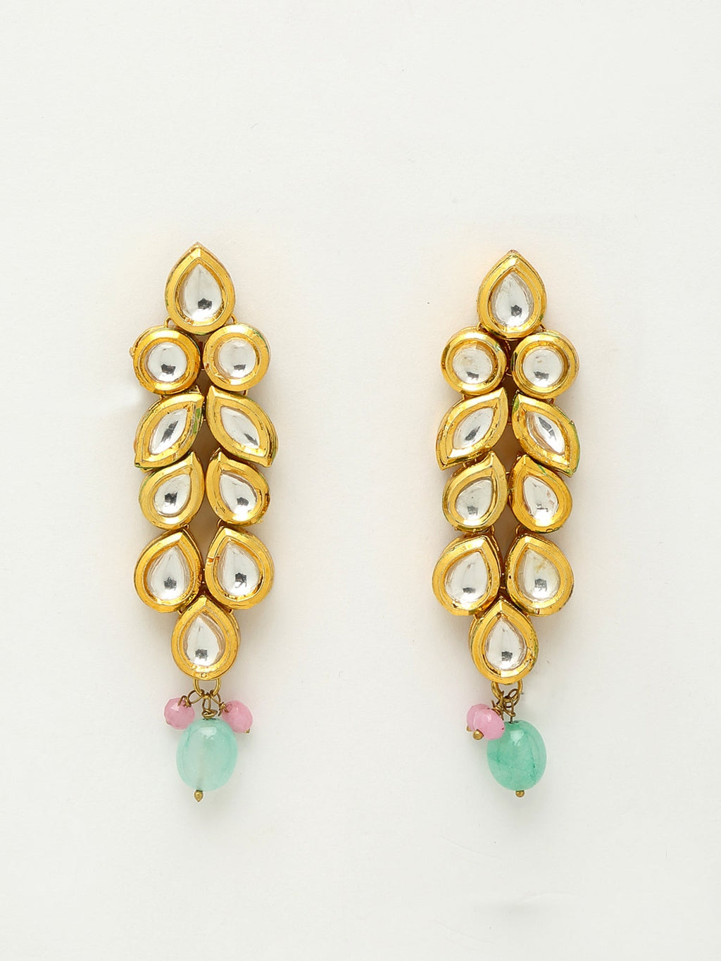 Kundan Neckpiece With Earrings And Maang Tikka - Ruby Raang