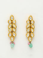 Kundan Neckpiece With Earrings And Maang Tikka - Ruby Raang