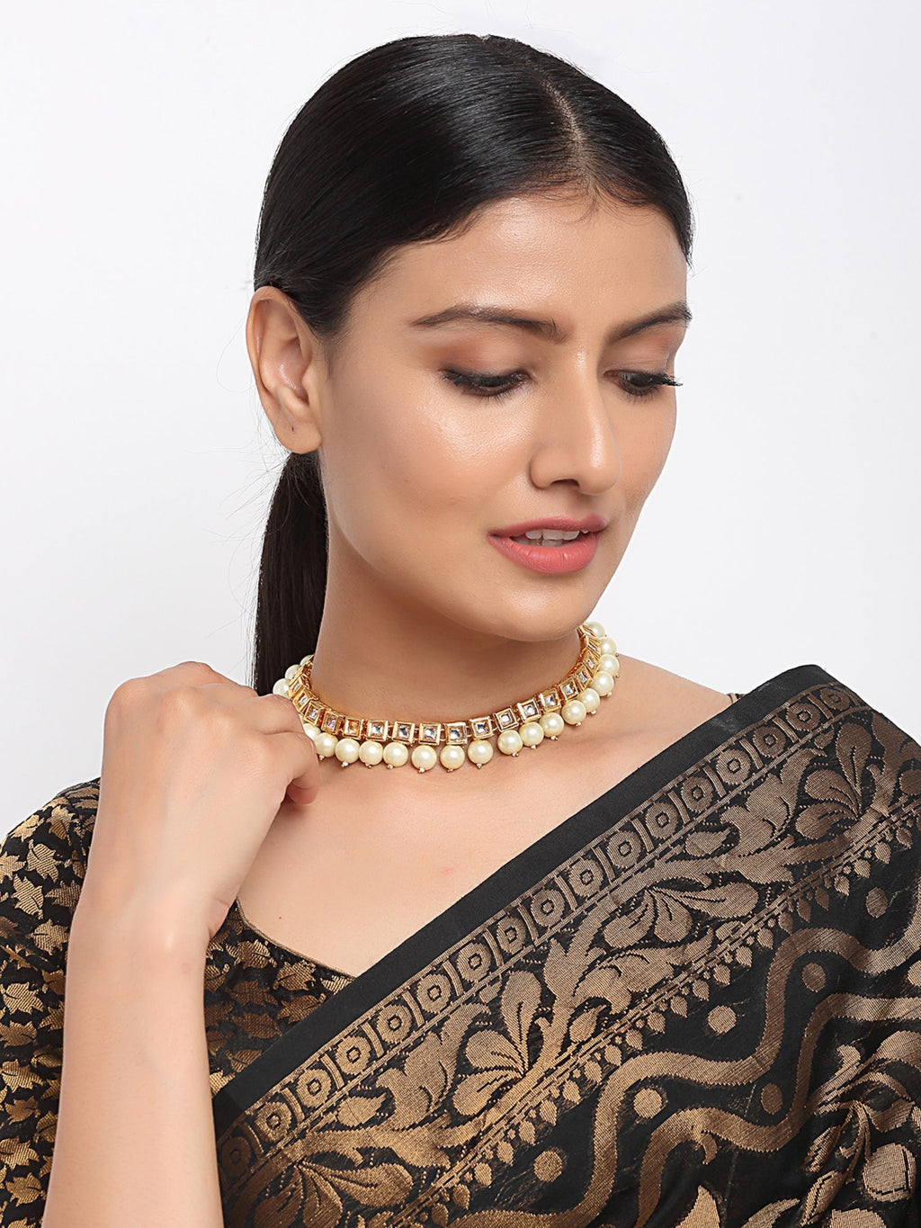 Kundan Neckpiece - Ruby Raang | Grocsy
