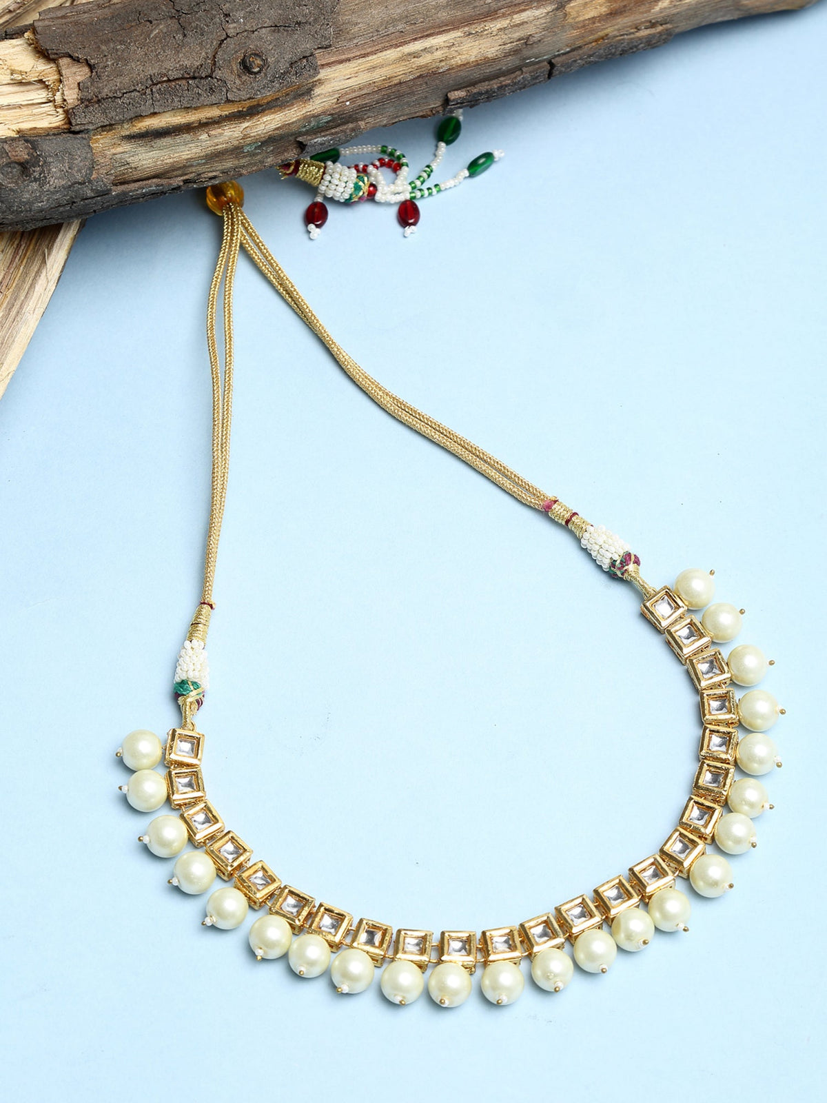 Kundan Neckpiece - Ruby Raang | Grocsy