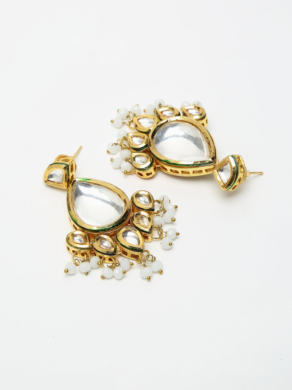 Kundan Neckpiece With Earrings - Ruby Raang | Grocsy
