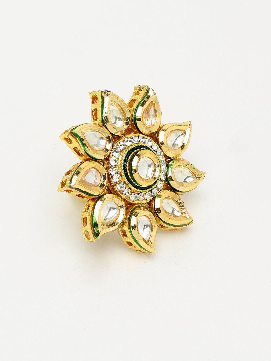 Kundan Ring - Ruby Raang | Grocsy