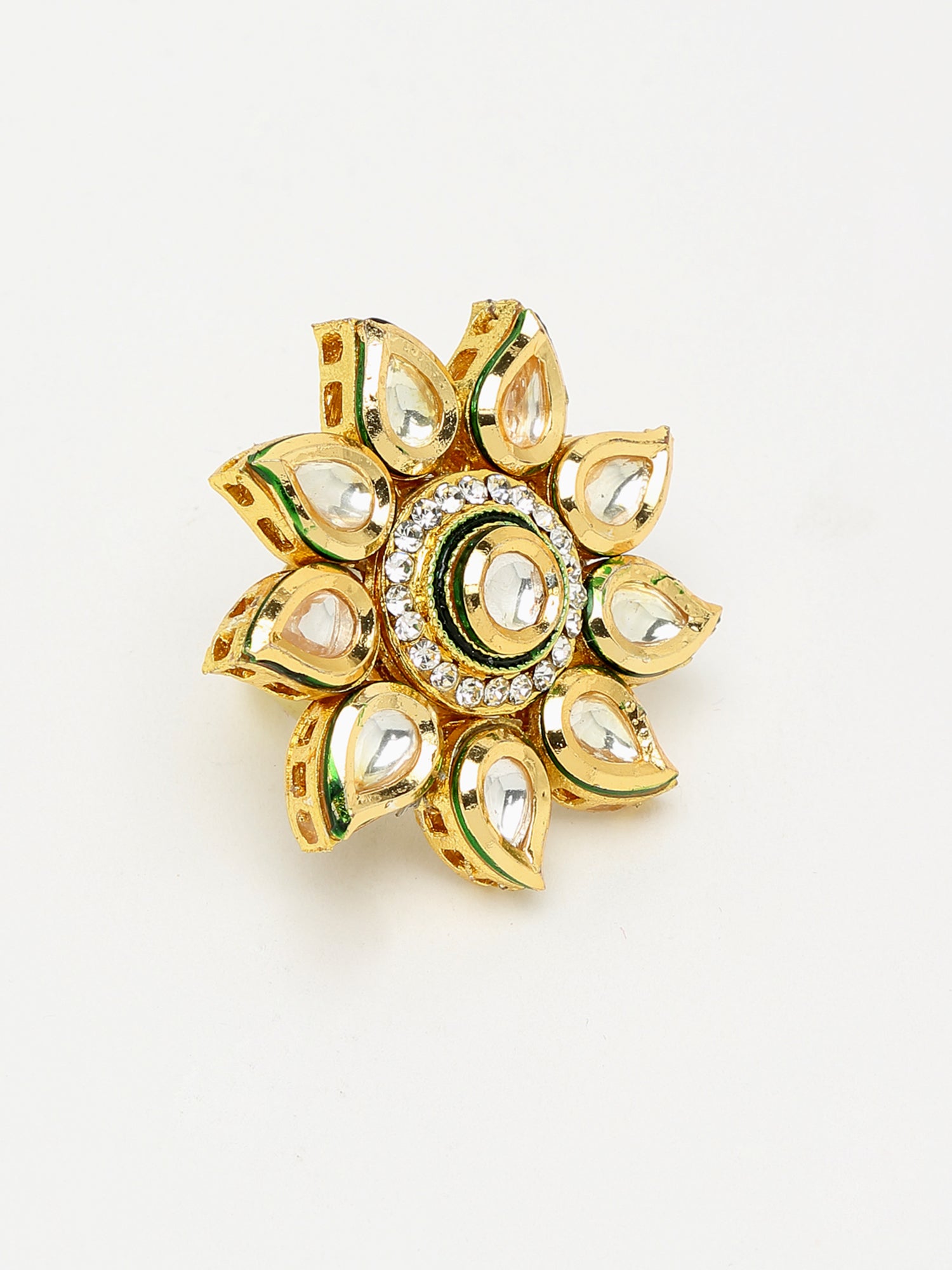 Kundan Ring - Ruby Raang | Grocsy
