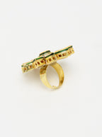 Kundan Ring - Ruby Raang | Grocsy