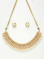 Kundan Choker With Pearls & Studs - Ruby Raang | Grocsy