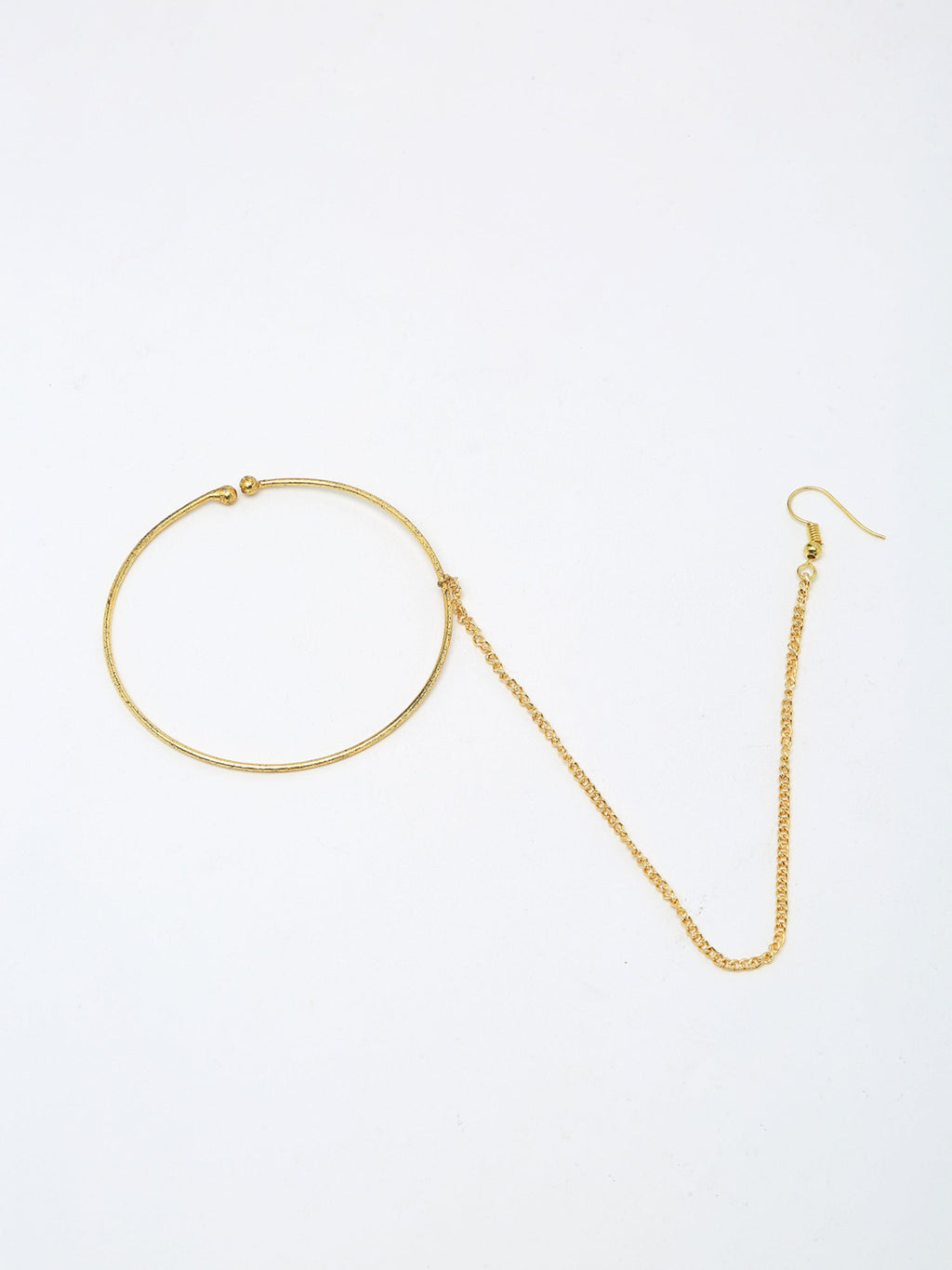 Golden Plated Nose Ring - Ruby Raang | Grocsy