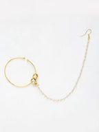 Double Kundan Nose Ring - Ruby Raang | Grocsy