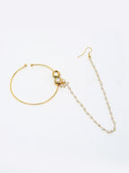 Double Kundan Nose Ring - Ruby Raang | Grocsy