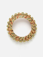 Multi Embellished Bangle - Ruby Raang | Grocsy
