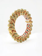 Multi Embellished Bangle - Ruby Raang | Grocsy
