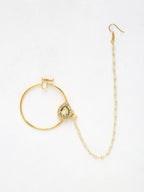 Maharani Kundan Nose Ring - Ruby Raang | Grocsy