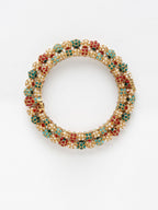Multi Embellished Bangle - Ruby Raang | Grocsy