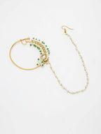 Maharani Kundan Nose Ring - Ruby Raang | Grocsy