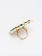 Kundan Cocktail Ring - Ruby Raang | Grocsy