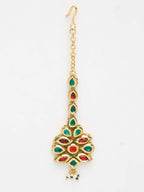 Kundan Maang Tikka - Ruby Raang | Grocsy