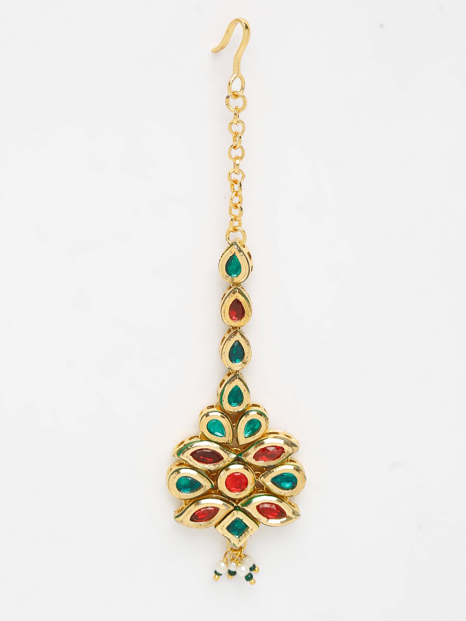 Kundan Maang Tikka - Ruby Raang | Grocsy