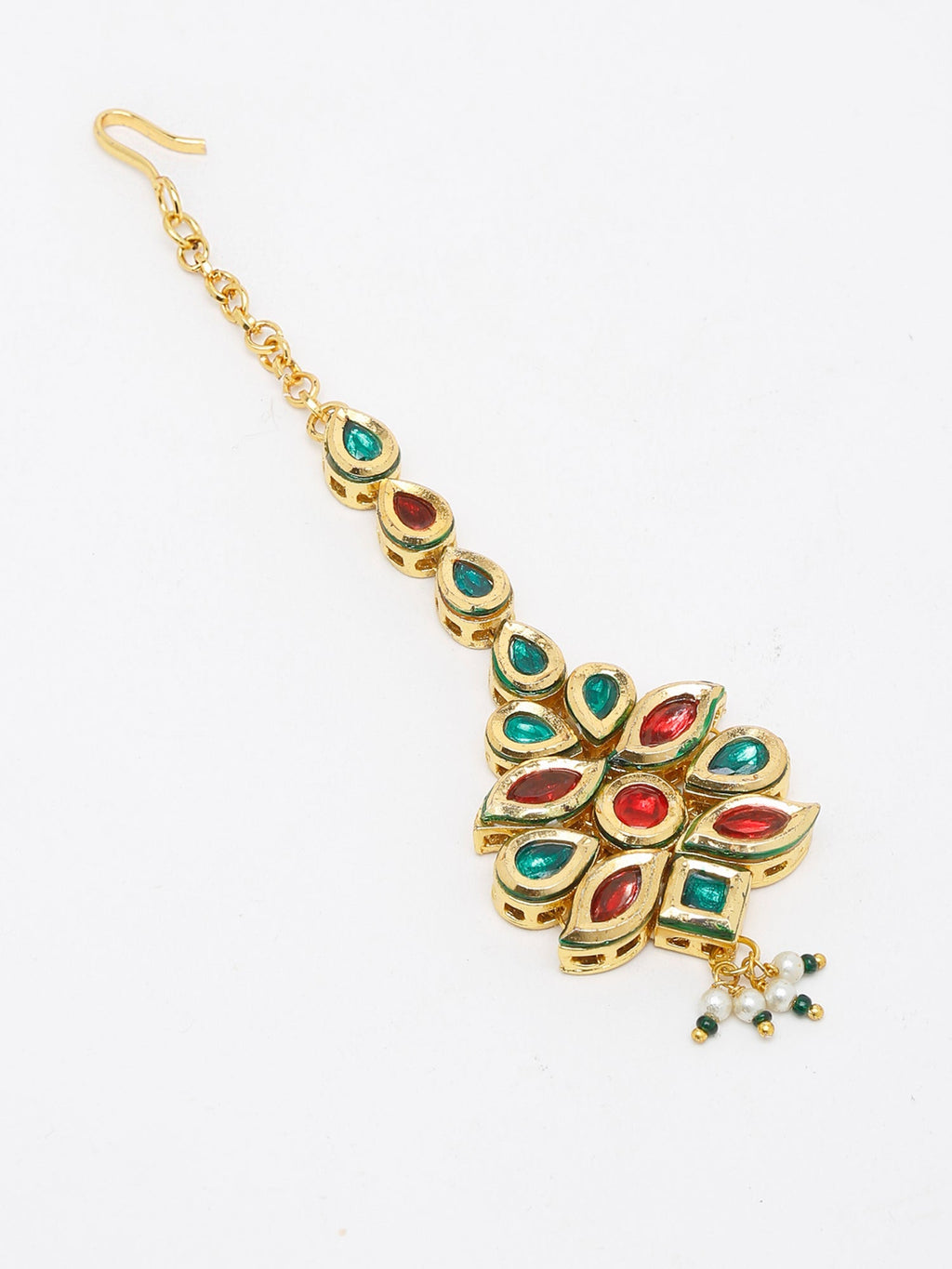 Kundan Maang Tikka - Ruby Raang | Grocsy