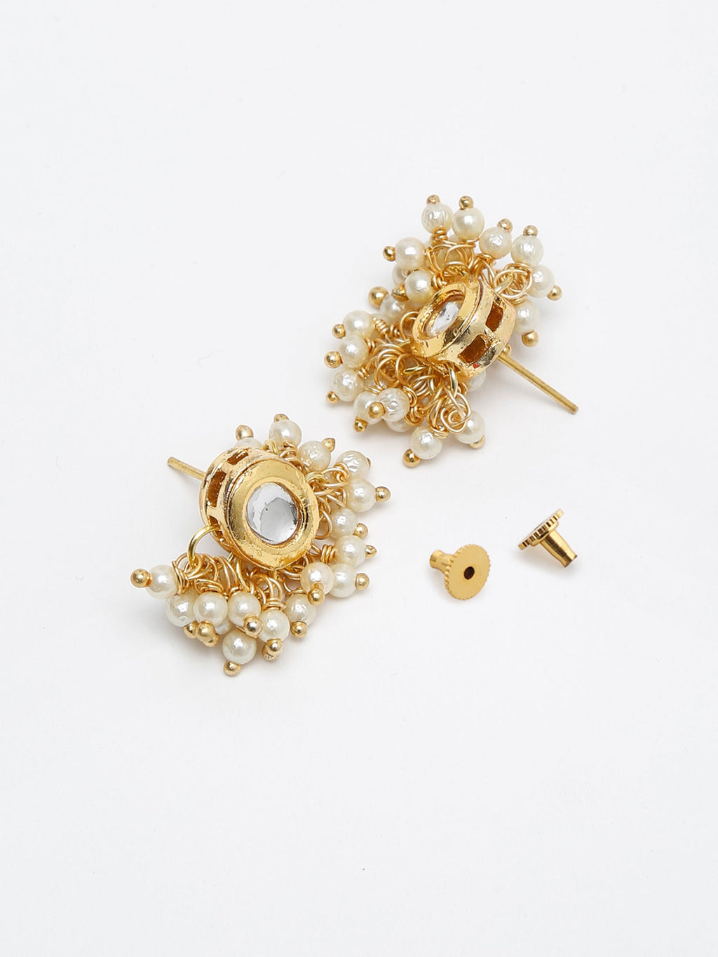 Stone Kundan Choker With Studs - Ruby Raang | Grocsy