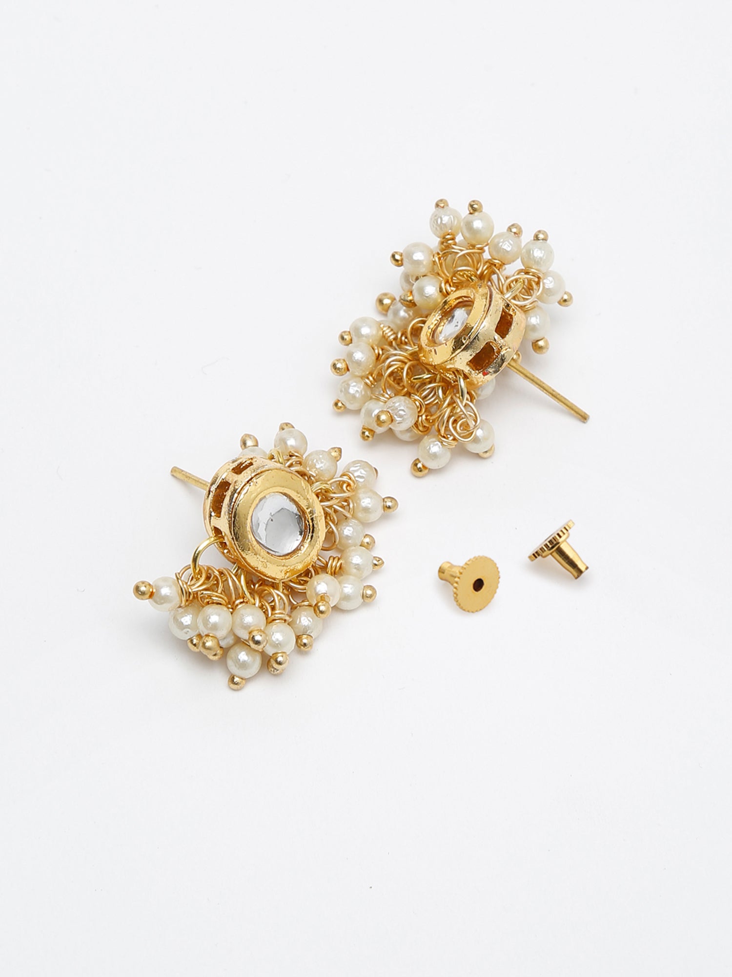 Stone Kundan Choker With Studs - Ruby Raang | Grocsy