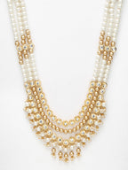 Gold-Polished And Kundan Neckpiece - Ruby Raang | Grocsy