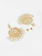 Kundan & Pearl Earrings - Ruby Raang | Grocsy