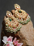 Kundan Multi Stone Earrings - Ruby Raang | Grocsy
