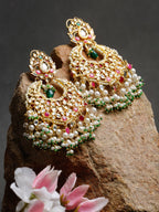 Kundan Multi Stone Earrings - Ruby Raang | Grocsy