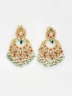 Kundan Multi Stone Earrings - Ruby Raang | Grocsy