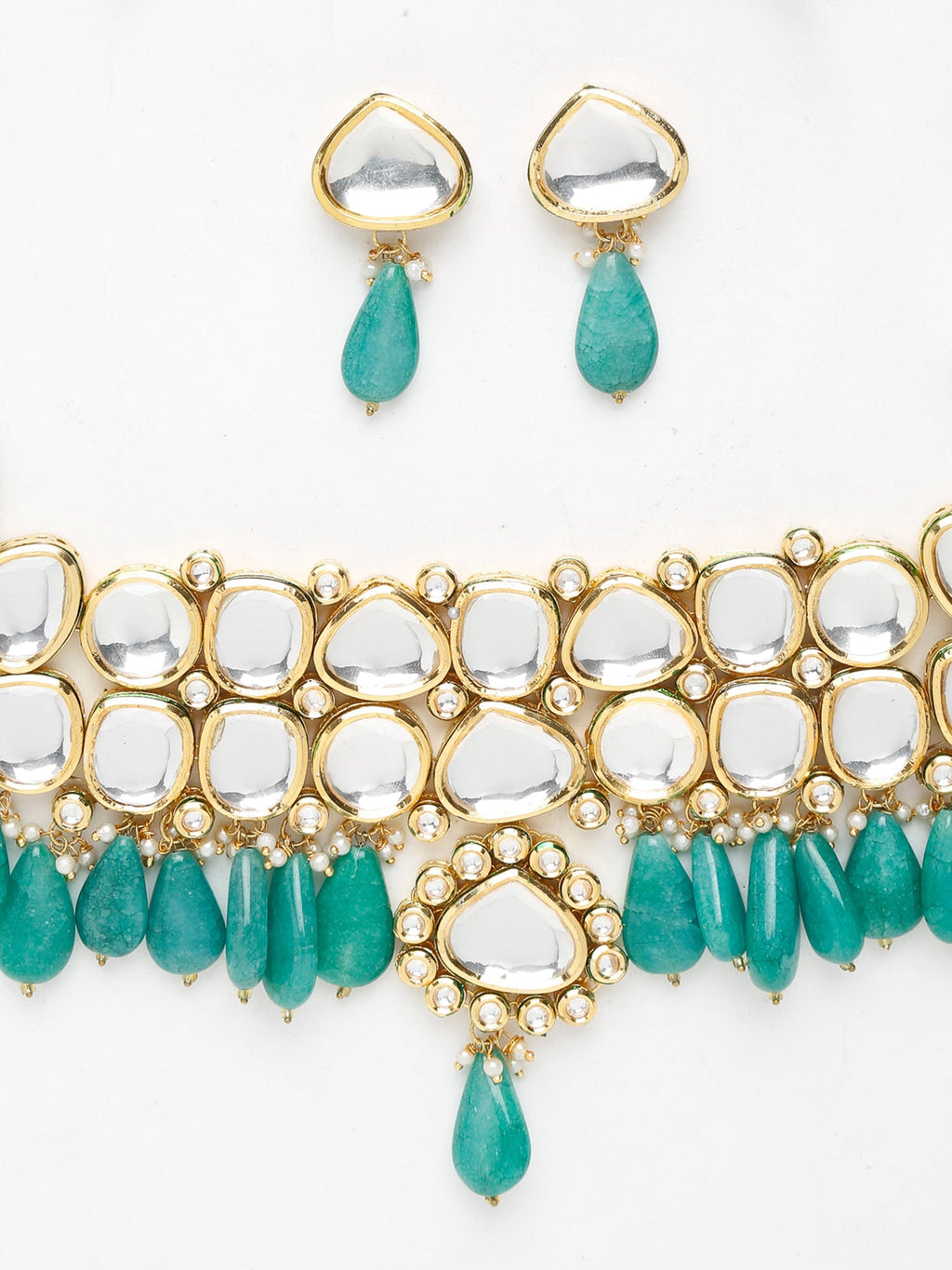 Kundan Choker With Studs - Ruby Raang | Grocsy